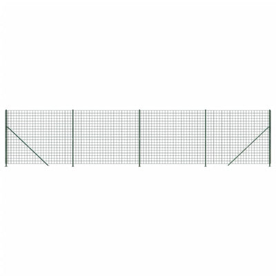 FET de malla de alambre de Vidaxl con brida de 1.4x10 m verde