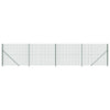 Vidaxl draadgaashek met flens 1,6x10 m groen