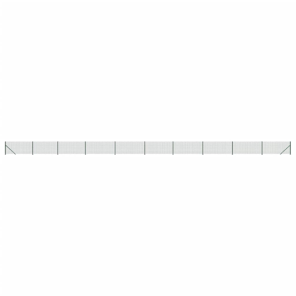 Vidaxl draadgaashek met flens 1,1x25 m groen