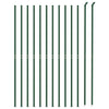 Vidaxl draadgaashek met flens 1,1x25 m groen