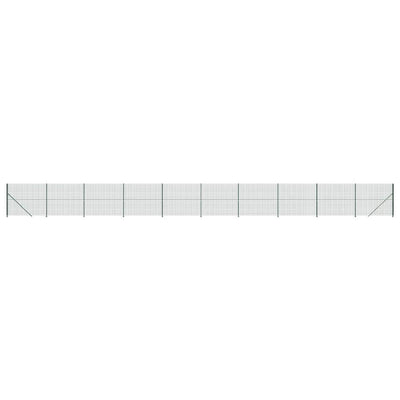 FET de malla de alambre de Vidaxl con brida de 1.4x25 m verde