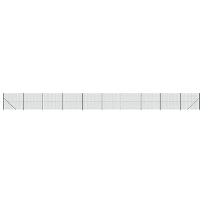 FET de malla de alambre de Vidaxl con brida 1.6x25 m verde