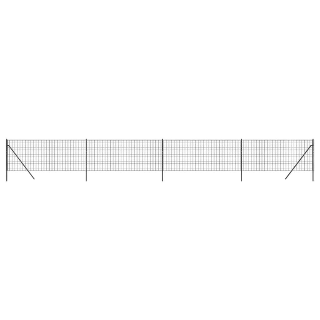 Vidaxl Wire Mesh FET 0,8x10 m in acciaio galvanizzato antracite