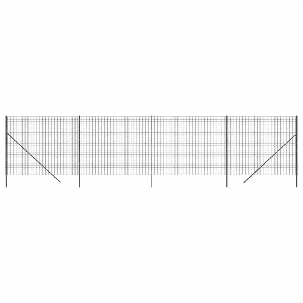 Vidaxl Wire Mesh FET 1.4x10 M Acciaio galvanizzato antracite