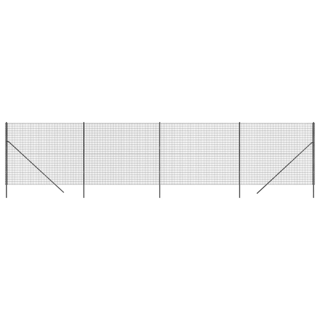 Vidaxl Wire Mesh FET 1.6x10 m in acciaio galvanizzato antracite