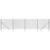 Mesh de alambre Vidaxl FET 1.6x10 M de acero galvanizado antracita