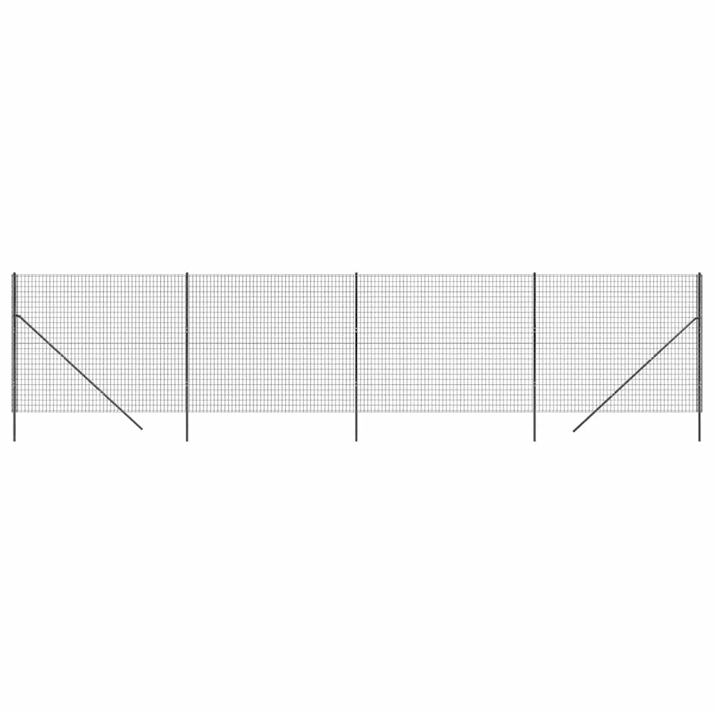 Vidaxl Wire Mesh FET 1.6x10 m in acciaio galvanizzato antracite