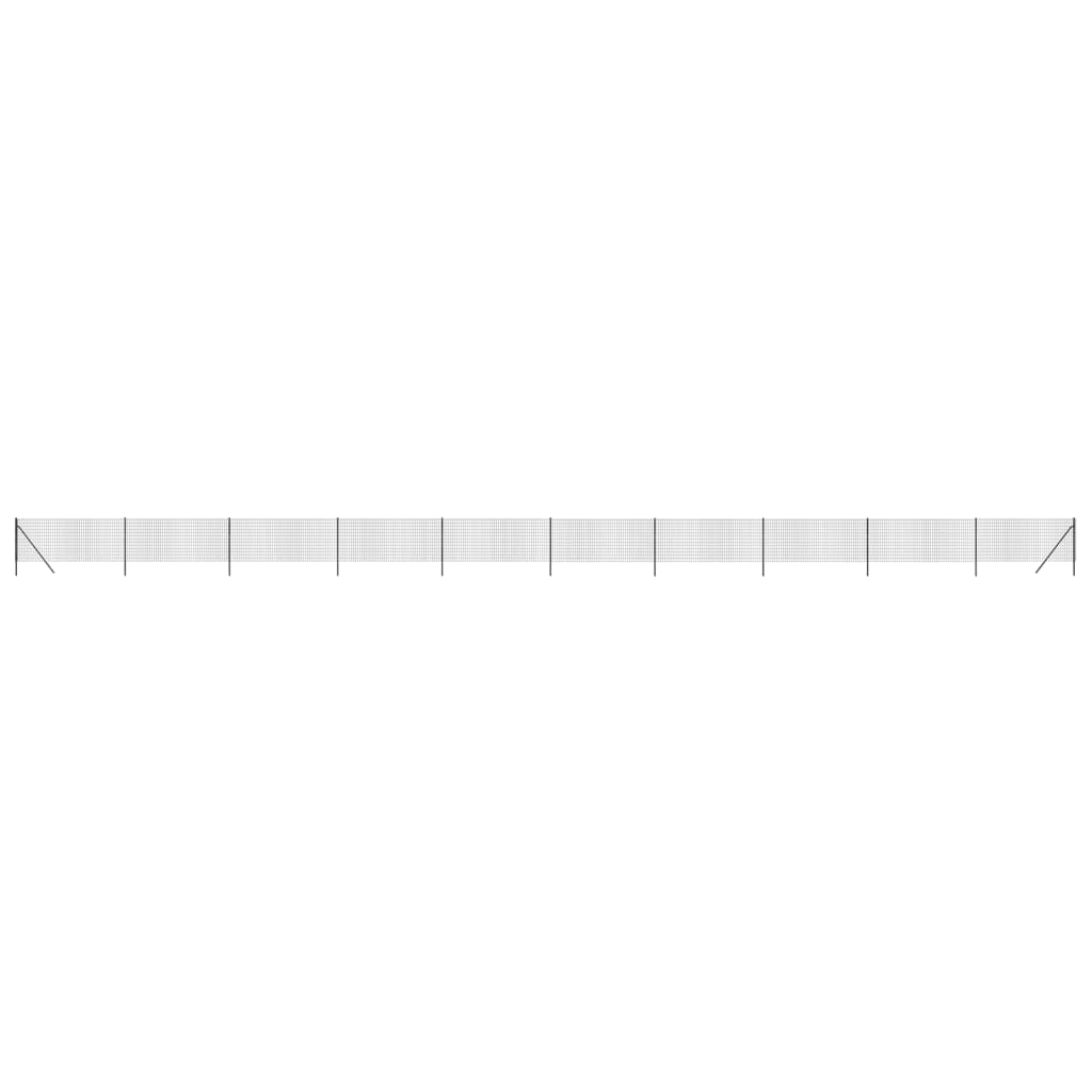 Vidaxl Mesh Mesh FET 0.8x25 M Color de antracita de acero galvanizado