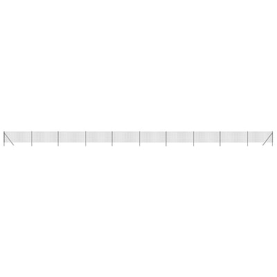 Vidaxl draadgaashek 0,8x25 m gegalvaniseerd staal antracietkleur