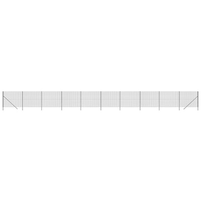 Mesh de alambre Vidaxl FET 1.4x25 M de acero galvanizado con antracita