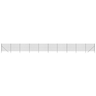 Vidaxl Mesh FET 2x25 M Color de antracita de acero galvanizado