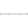 Vidaxl Mesh Mesh FET 2.2x25 M M M de acero galvanizado Color de antracita