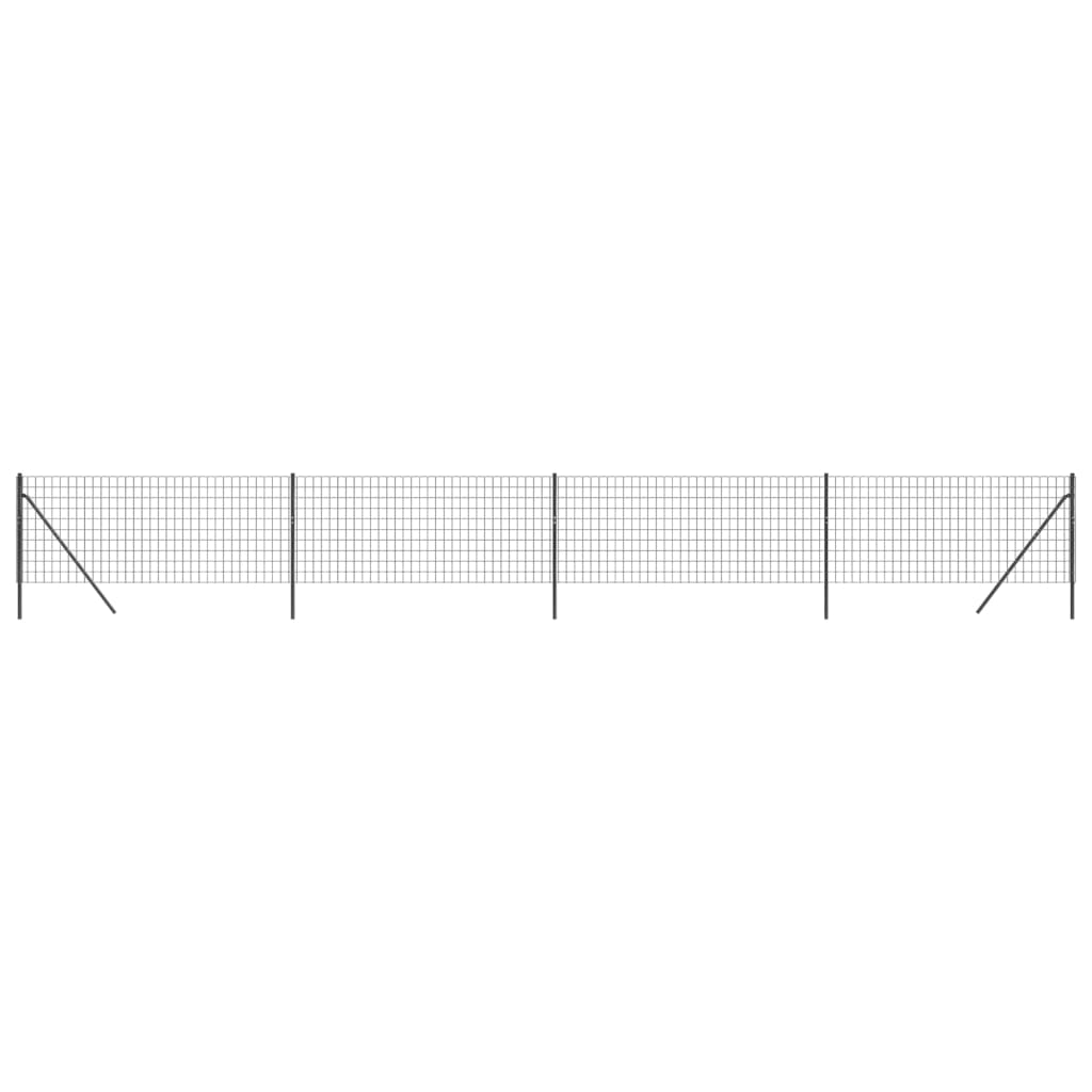 Vidaxl Mesh Mesh FET 1.1x10 M de acero galvanizado antracita