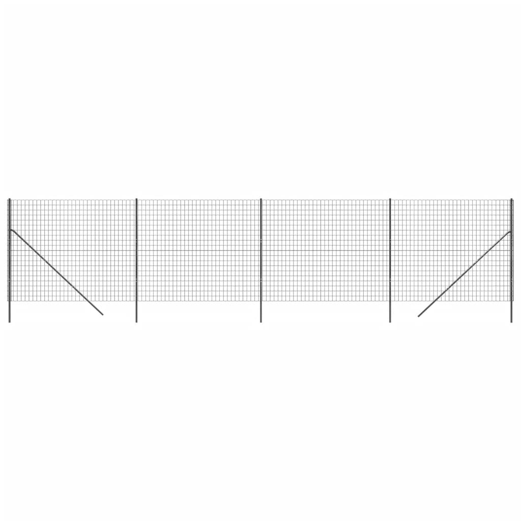 Vidaxl Wire Mesh FET 1.4x10 M Acciaio galvanizzato antracite