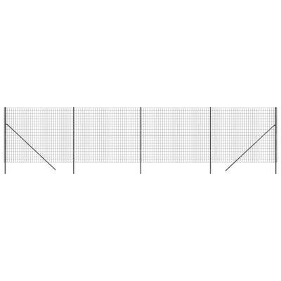 Vidaxl Mesh Mesh FET 1.6x10 M de acero galvanizado antracita