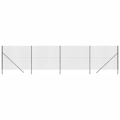 Vidaxl Mesh Mesh FET 1.8x10 M de acero galvanizado antracita