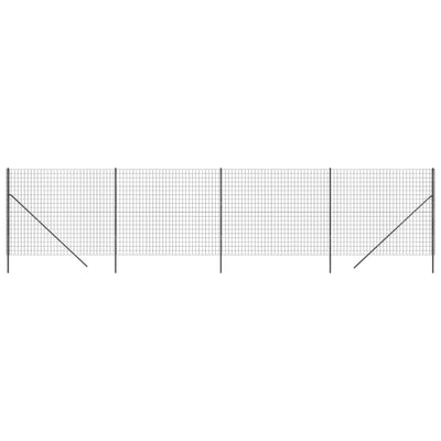 Vidaxl Mesh Mesh FET 2.2x10 M de acero galvanizado antracita