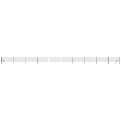Vidaxl Mesh Mesh FET 1x25 M Color de antracita de acero galvanizado