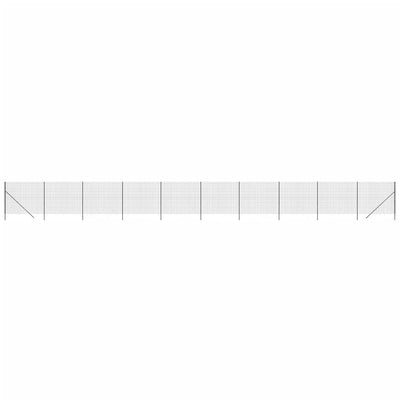Mesh de alambre Vidaxl FET 1.4x25 M de acero galvanizado con antracita