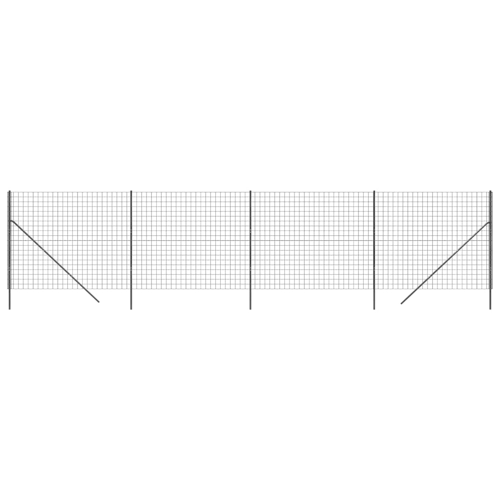 Vidaxl Wire Mesh FET 1.4x10 M Acciaio galvanizzato antracite