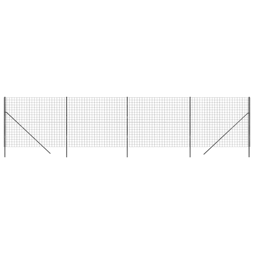 Vidaxl Wire Mesh FET 1.6x10 m in acciaio galvanizzato antracite