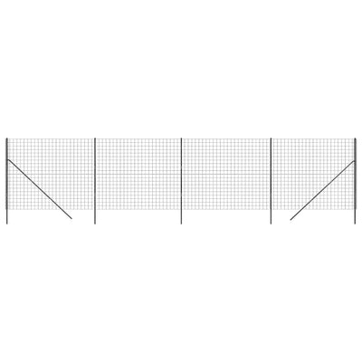 Vidaxl Mesh Mesh FET 1.6x10 M de acero galvanizado antracita