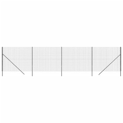 Vidaxl Mesh Mesh FET 1.8x10 M de acero galvanizado antracita