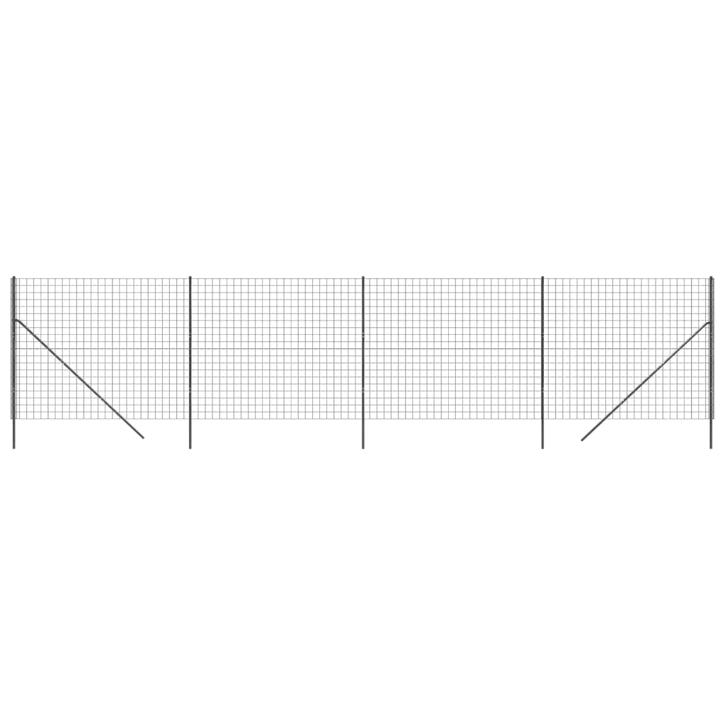Vidaxl Wire Mesh FET 2,2x10 m Acciaio galvanizzato antracite