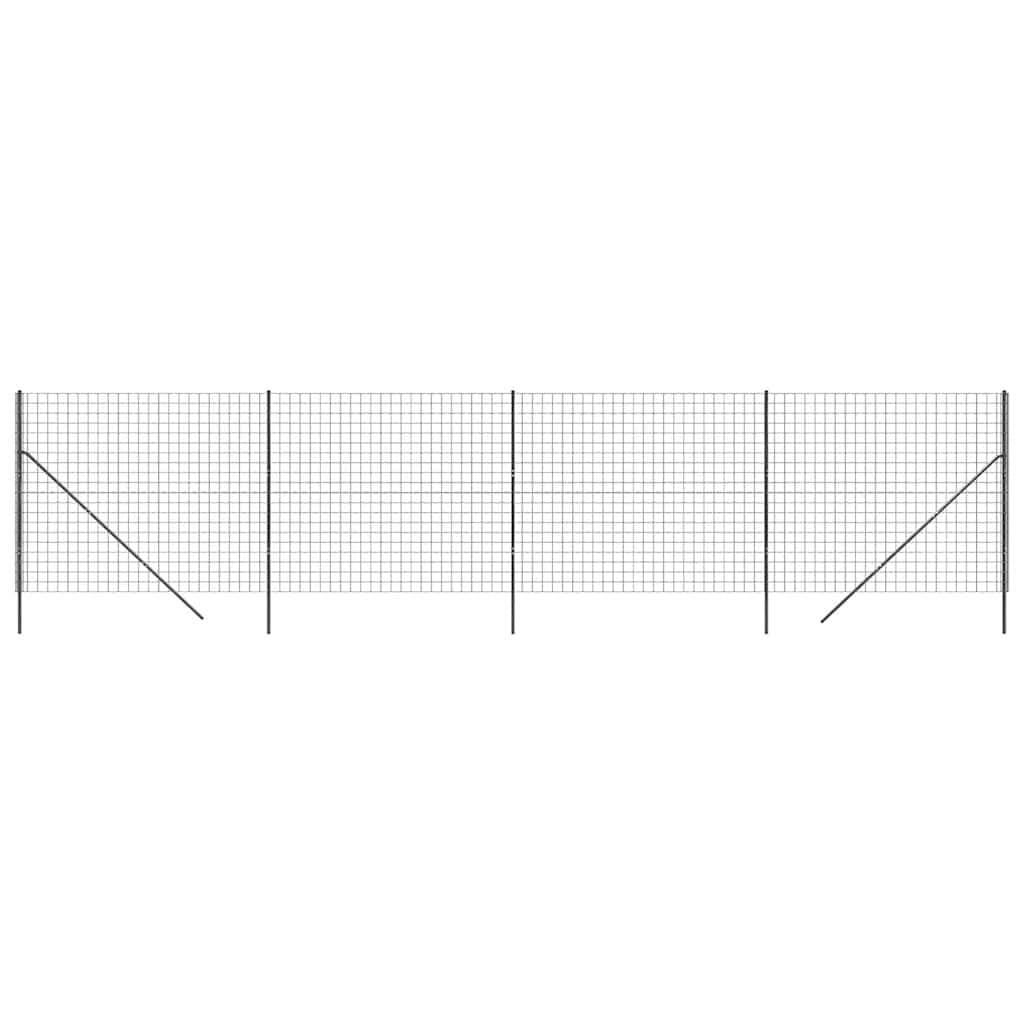 Vidaxl Mesh Mesh FET 2.2x10 M de acero galvanizado antracita