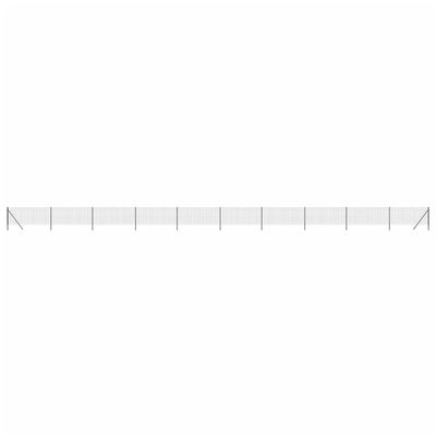Vidaxl draadgaashek 0,8x25 m gegalvaniseerd staal antracietkleur