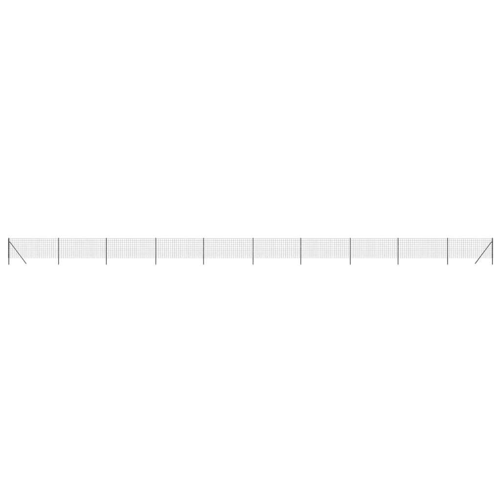 Vidaxl Mesh Mesh FET 1.1x25 M Mot Galvanized Steel -Colored