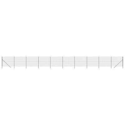 Mesh de alambre Vidaxl FET 1.4x25 M de acero galvanizado con antracita