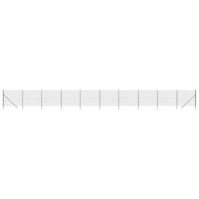 Vidaxl Mesh Mesh FET 2.2x25 M M M de acero galvanizado Color de antracita