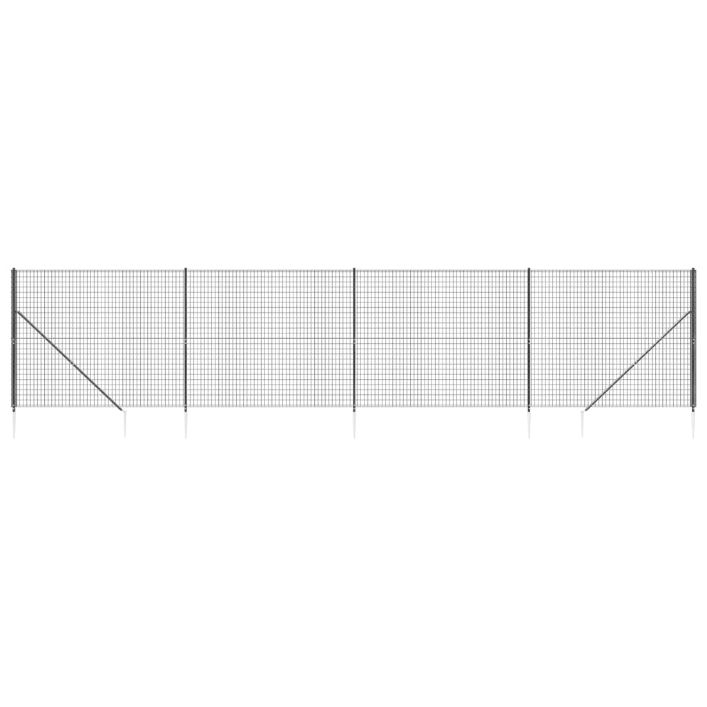 FET a rete filo Vidaxl con ancore di terra 1.8x10 M antracite