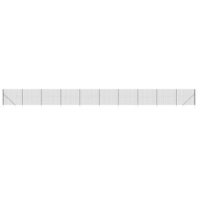 VidaXL Draadgaashek met grondankers 1,8x25 m antracietkleurig