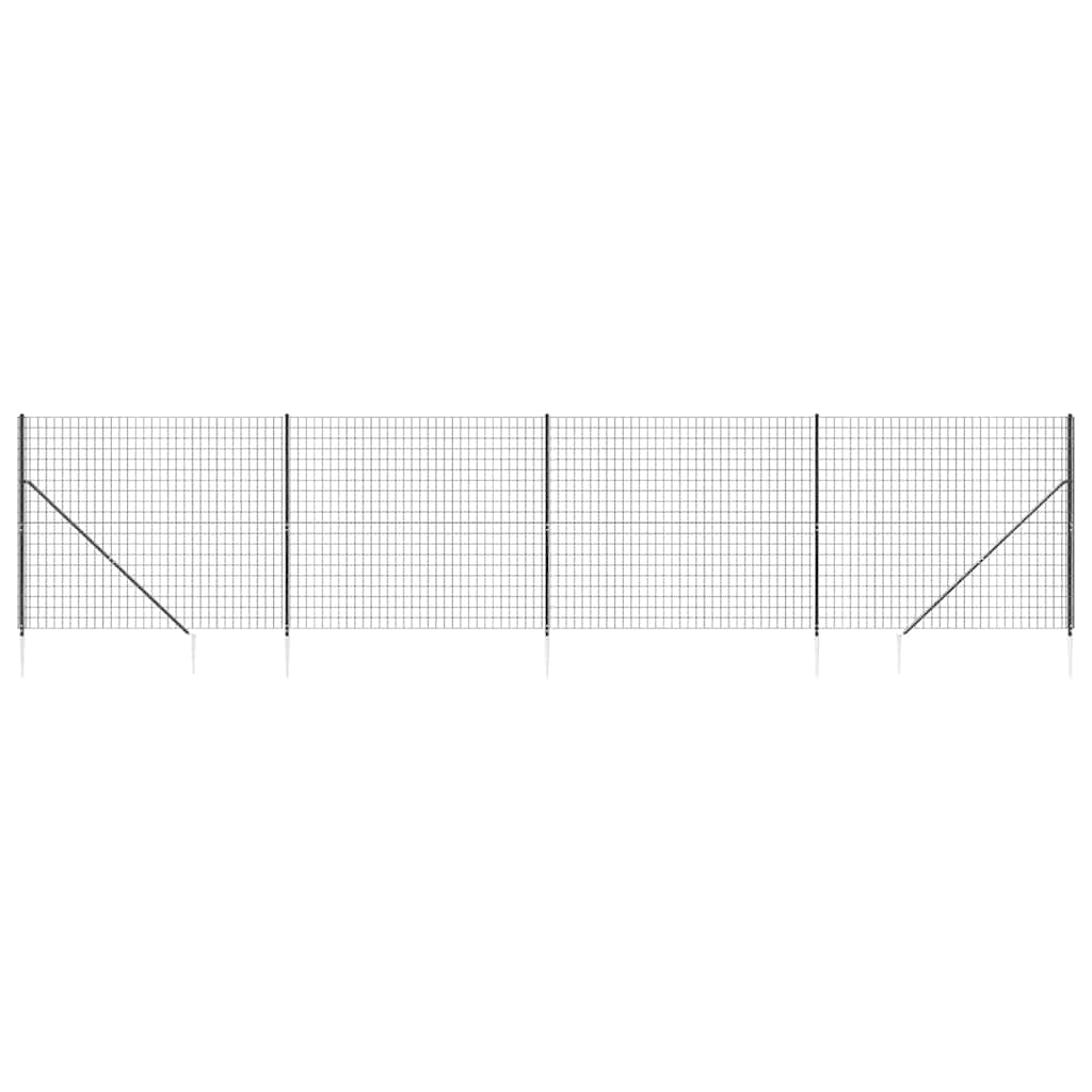FET a rete filo Vidaxl con ancore di terra 1.4x10 M antracite