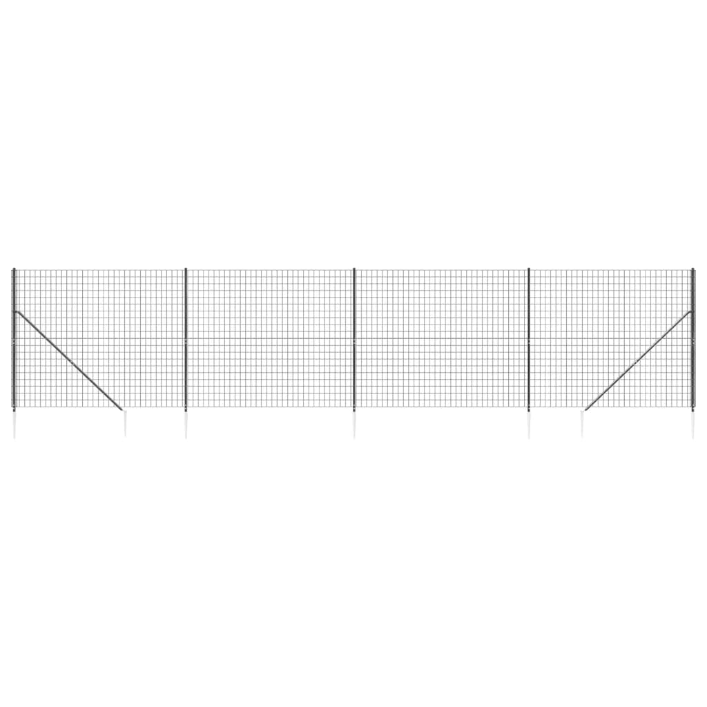 FET a rete filo Vidaxl con ancore di terra 1.6x10 M antracite