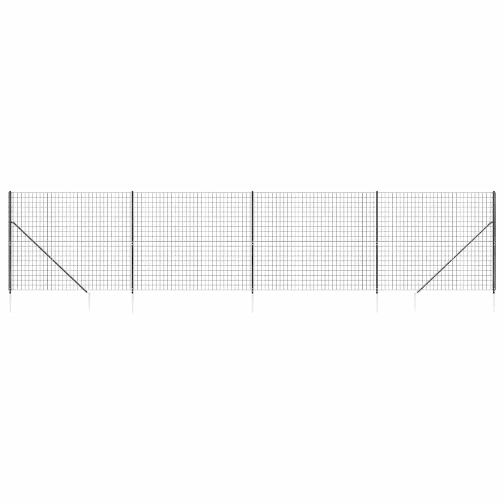 FET a rete filo Vidaxl con ancore di terra 1.6x10 M antracite