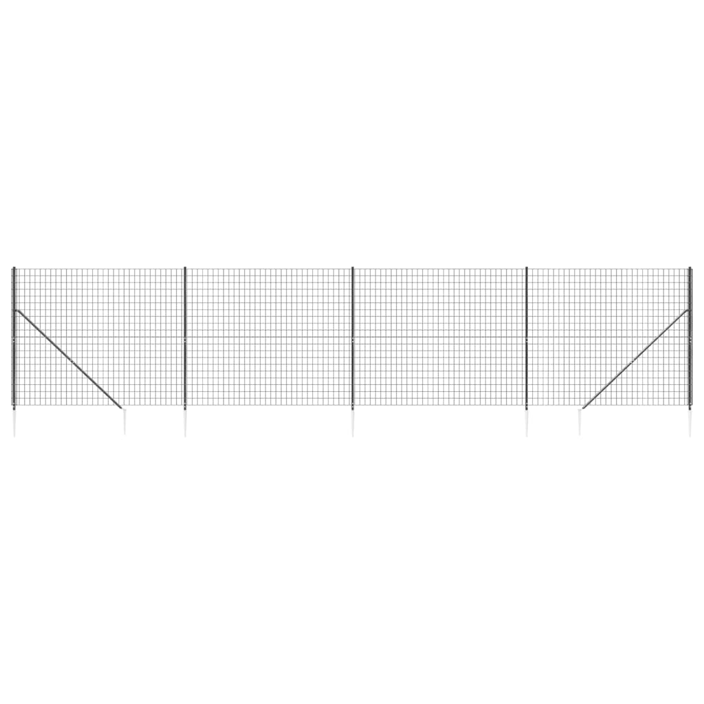 FET a rete filo Vidaxl con ancore di terra 1.8x10 M antracite