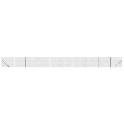 VidaXL Draadgaashek met grondankers 1,8x25 m antracietkleurig