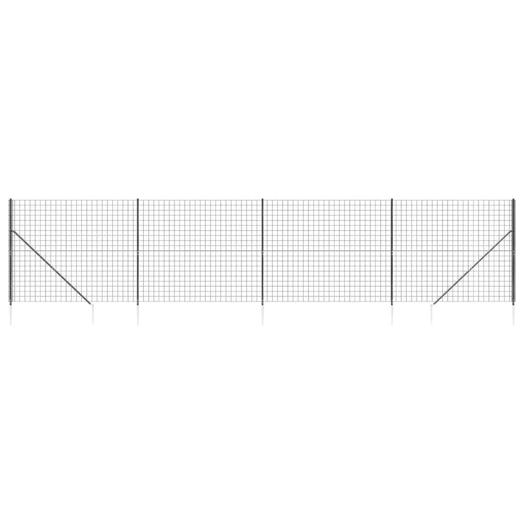 FET a rete filo Vidaxl con ancore di terra 1.4x10 M antracite