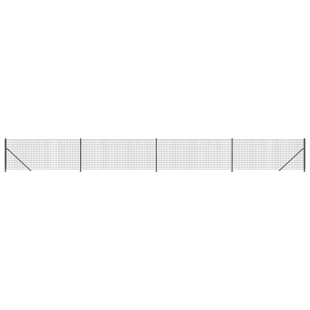 FET a rete filo Vidaxl con flangia 0,8x10 M antracite