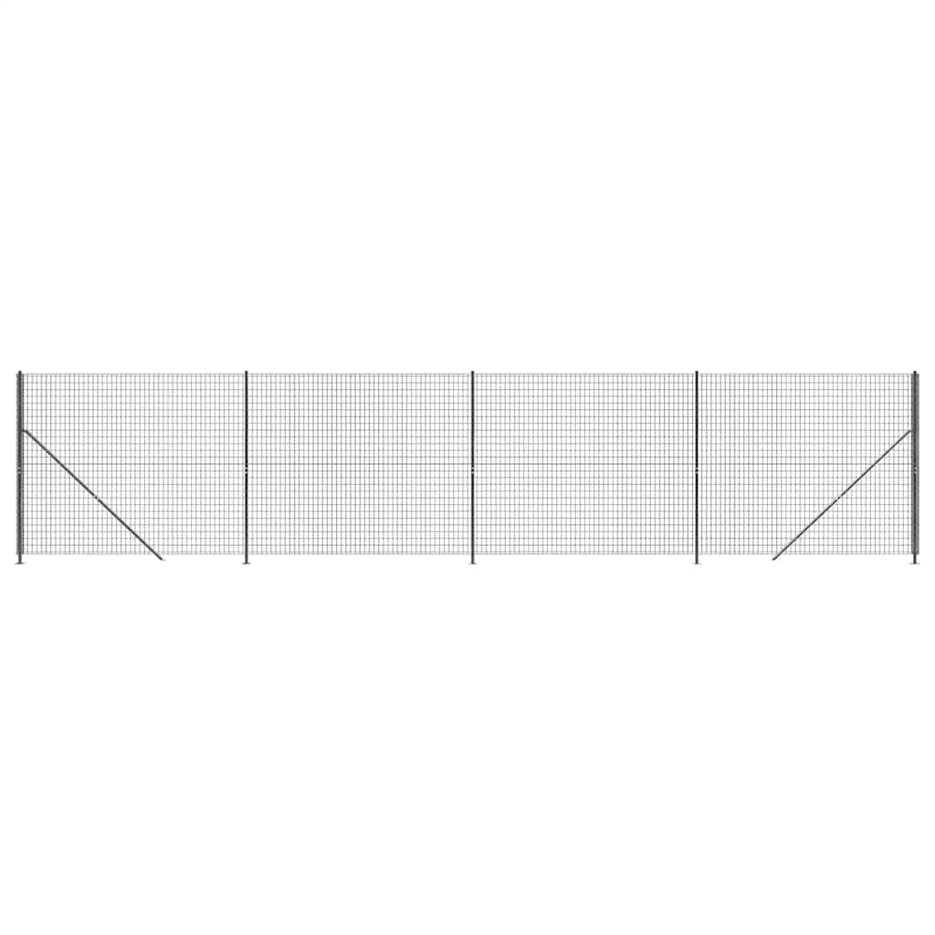 FET a rete filo Vidaxl con flangia 1.4x10 M antracite