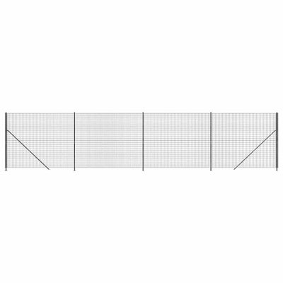 FET de malla de alambre Vidaxl con brida de 2.2x10 m de antracita