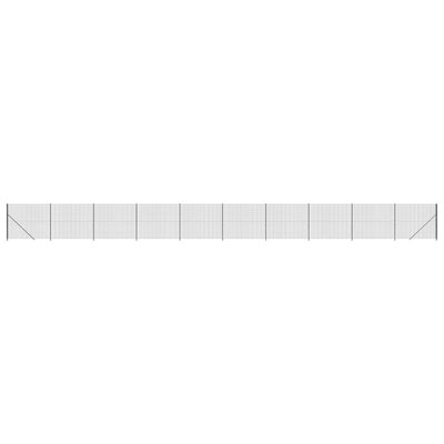 Cerca de malla de alambre de Vidaxl con brida de 1.4x25 m de color antracita