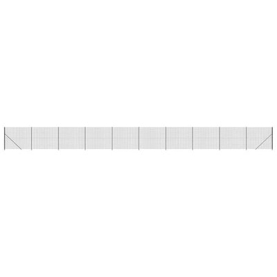 FET de malla de alambre Vidaxl con brida 1.6x25 m antracita