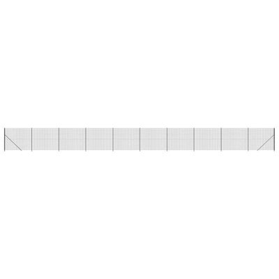 FET de malla de alambre Vidaxl con brida 1.8x25 m antracita