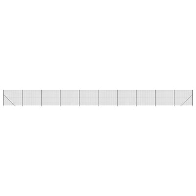 FET de malla de alambre Vidaxl con brida 2.2x25 m antracita