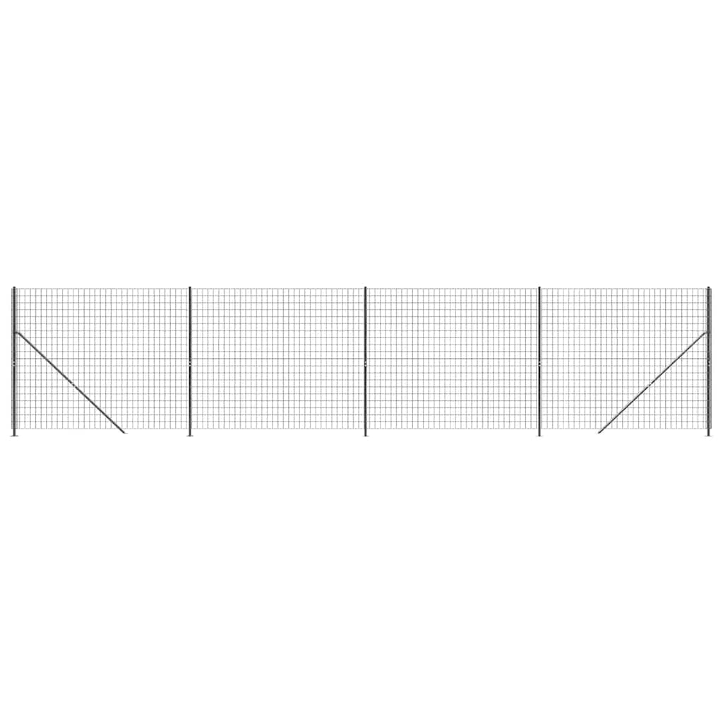 Vidaxl draadgaashek met flens 1,8x10 m antracietkleurig