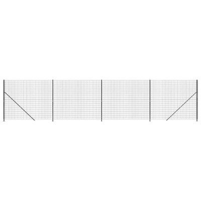 FET de malla de alambre Vidaxl con brida de 1.8x10 m de antracita